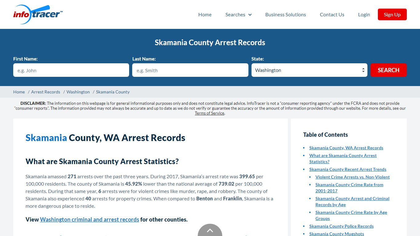 Skamania County, WA Arrests, Mugshots & Jail Records - InfoTracer