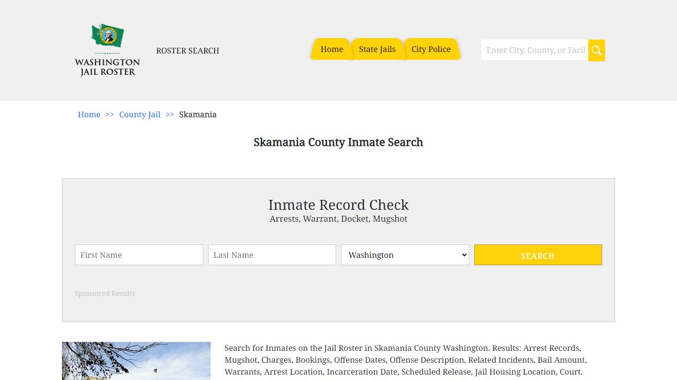 Skamania County Inmate Search - Jail Roster Search